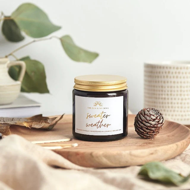 Sweater Weather - Cinnamon Vanilla Scented Soy Candle⎜Limited Edition