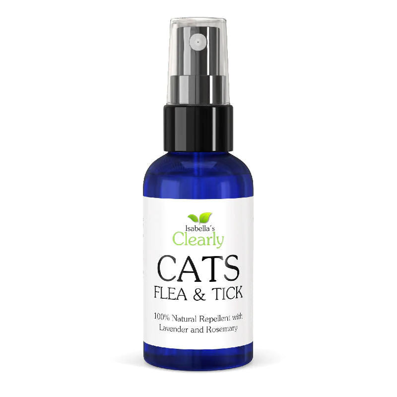 Clearly CATS, Natural Flea and Tick Repellent for Cats with Lavender and Rosemary