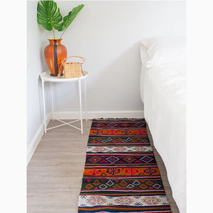The Cheki ~ Jacquard Handwoven Runner Rug