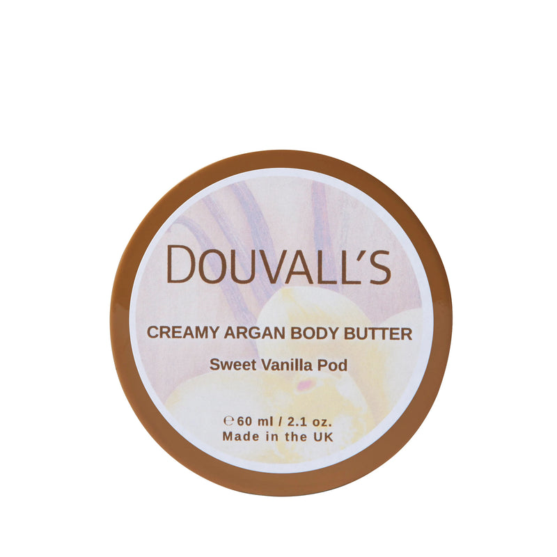 Organic Creamy Argan Body Butter 60ml Five scents available