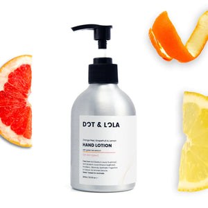 Natural & Organic Hand Lotion - Orange, Grapefruit & Aloe Vera