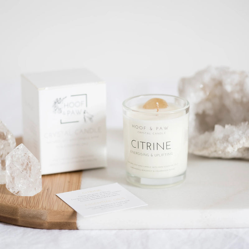 Citrine Travel Candle ~ with essential oils