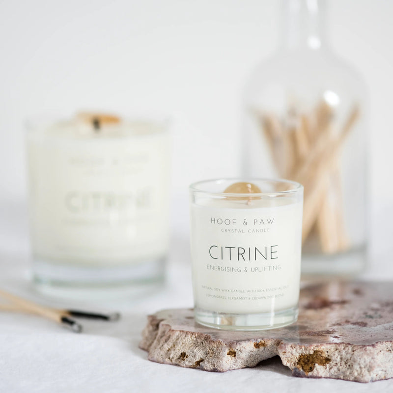 Citrine Travel Candle ~ with essential oils