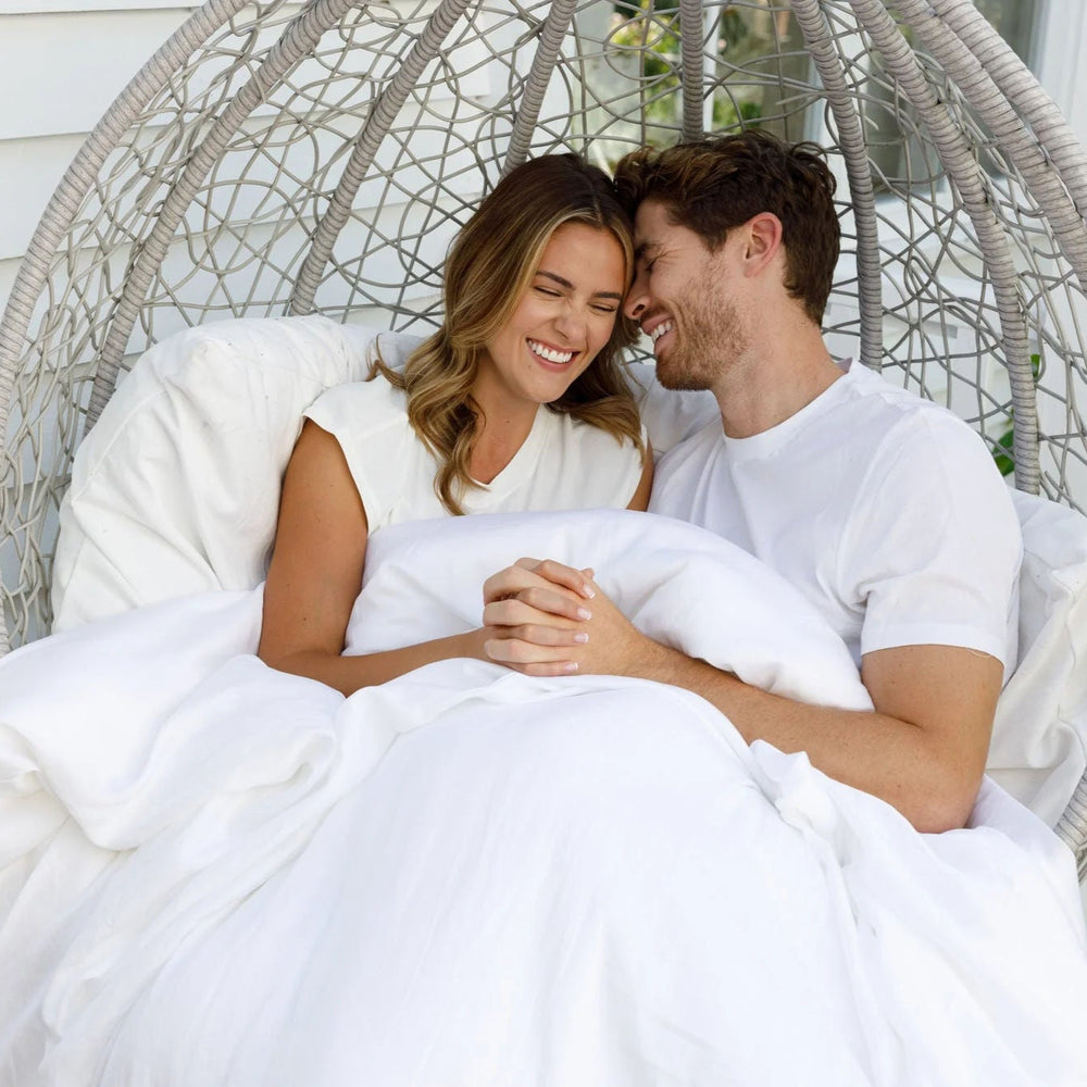 Duvet Upgrade Bundle in White (Eucalyptus & Bamboo)