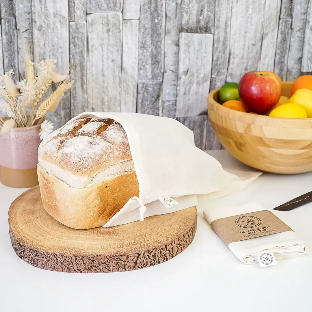 Organic Cotton Reusable Bread Bag
