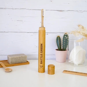 Plastic Free Bamboo Toothbrush Travel Case