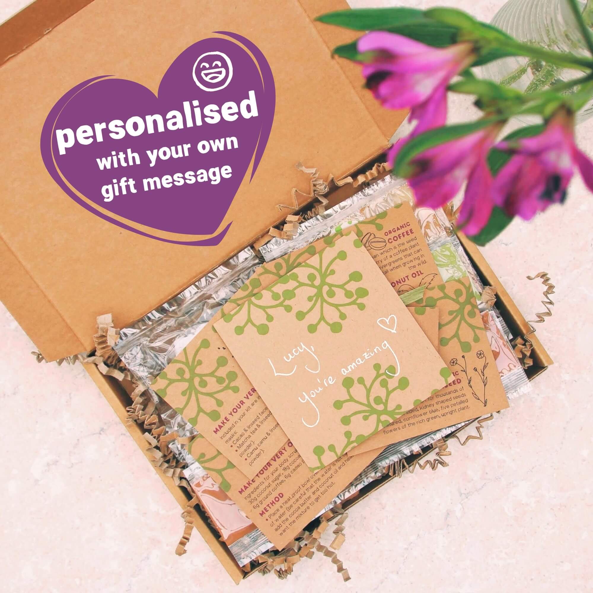 Thank You Organic Vegan Make Your Own Skincare Letterbox Gift