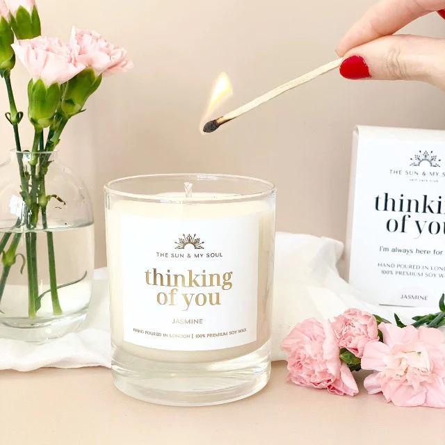 Thinking of You - Jasmine Soy Candle in Gift Box