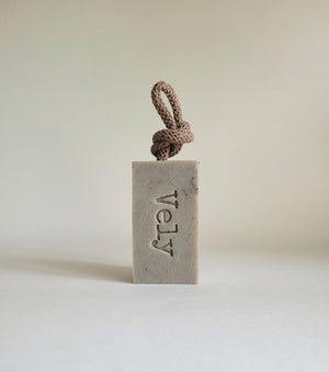 Natural Vegan Soap On A Rope With Dead Sea Clay "Sea Meditation"
