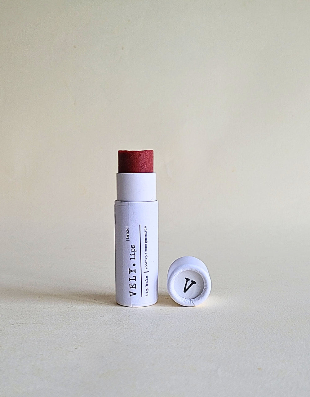 Natural Tinted Lip Balm "Brick", Vegan