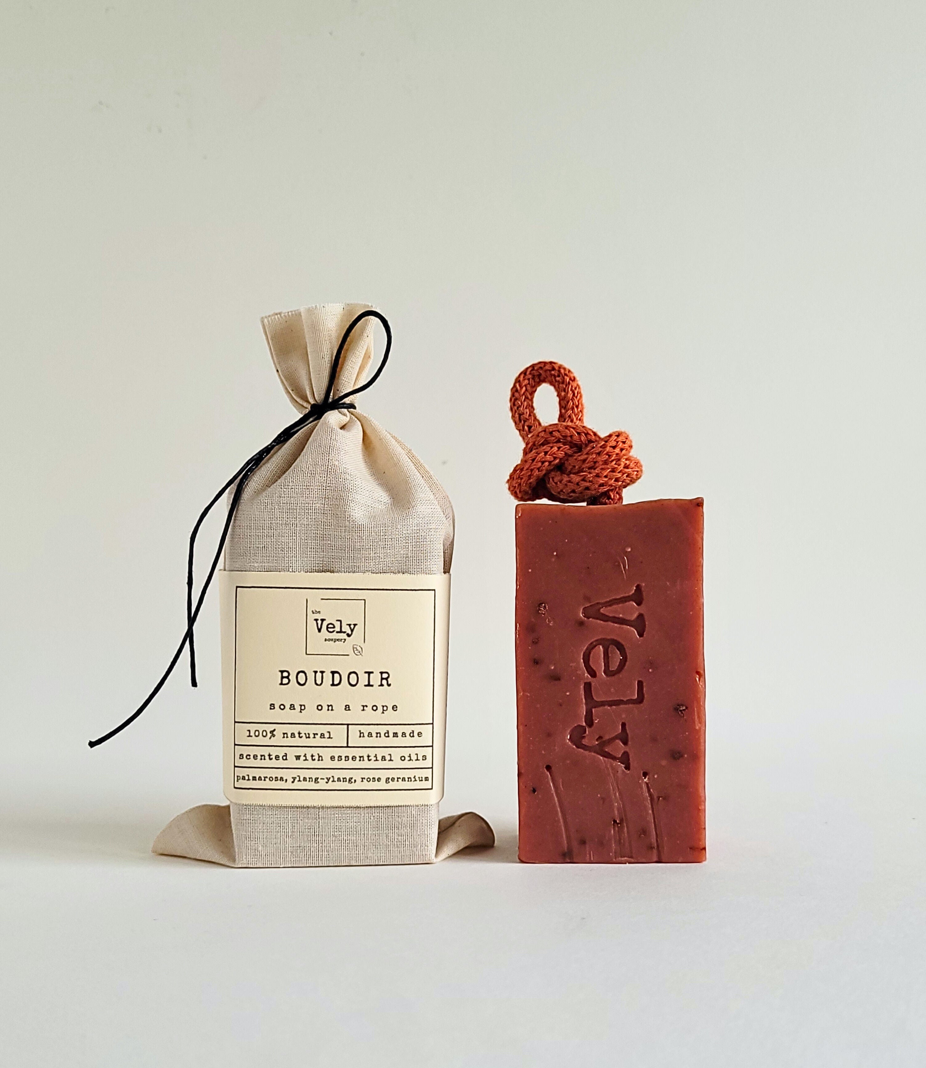 Natural Vegan Soap With Red French Clay And Lavender "Boudoir"