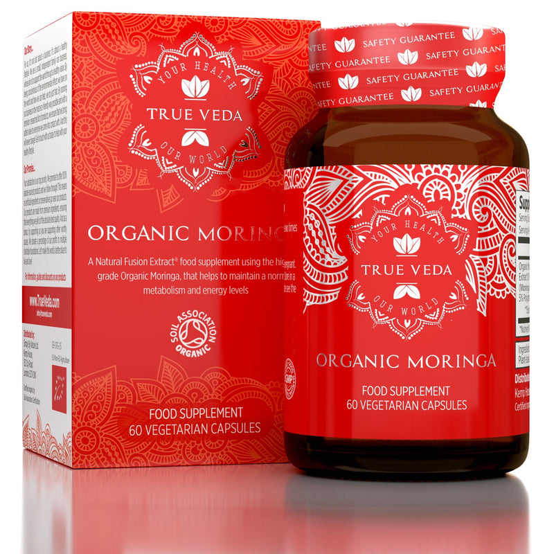 True Veda Organic Moringa 60 Capsules