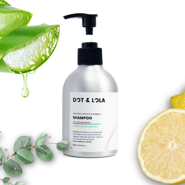 Natural Clarity Shampoo - Organic Lemon Essential Oil and Eucalyptus