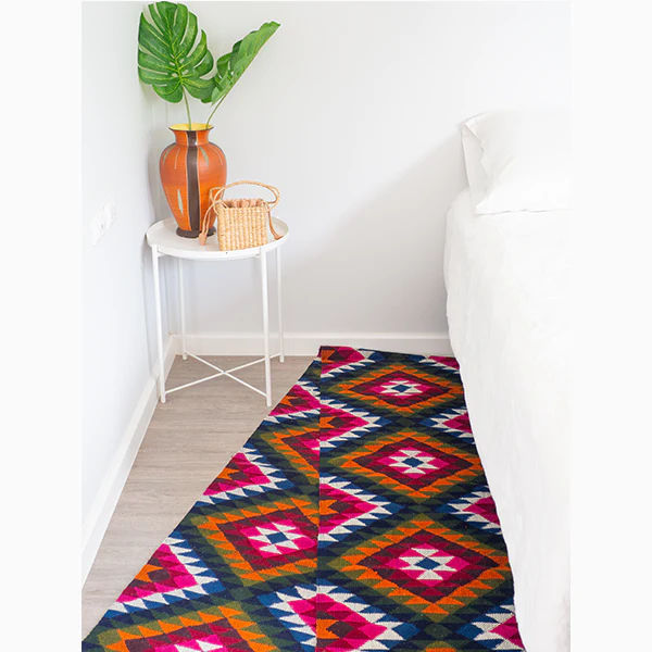 The Nim ~ Geometric Handwoven Runner Rug
