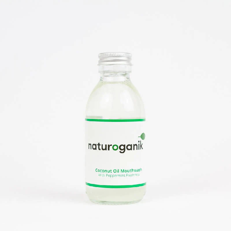 Natural Coconut Oil Mouthwash With Peppermint Freshness