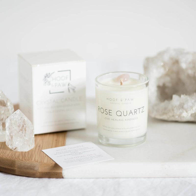 Rose Quartz Travel Candle ~ Soy Wax