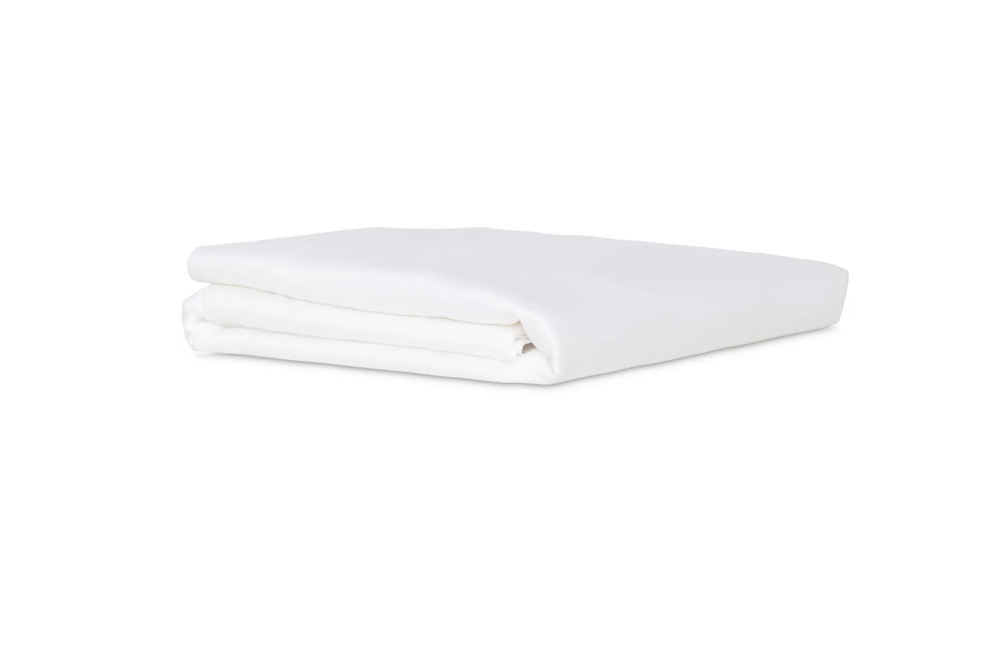 Fitted Sheet in White (Eucalyptus Silk)