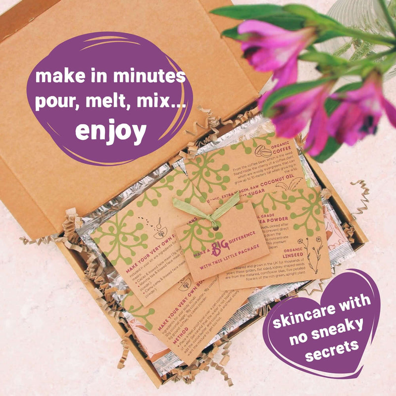 Letterbox Gift Set ~ Make Your Own Skincare Body Scrub & Face Mask