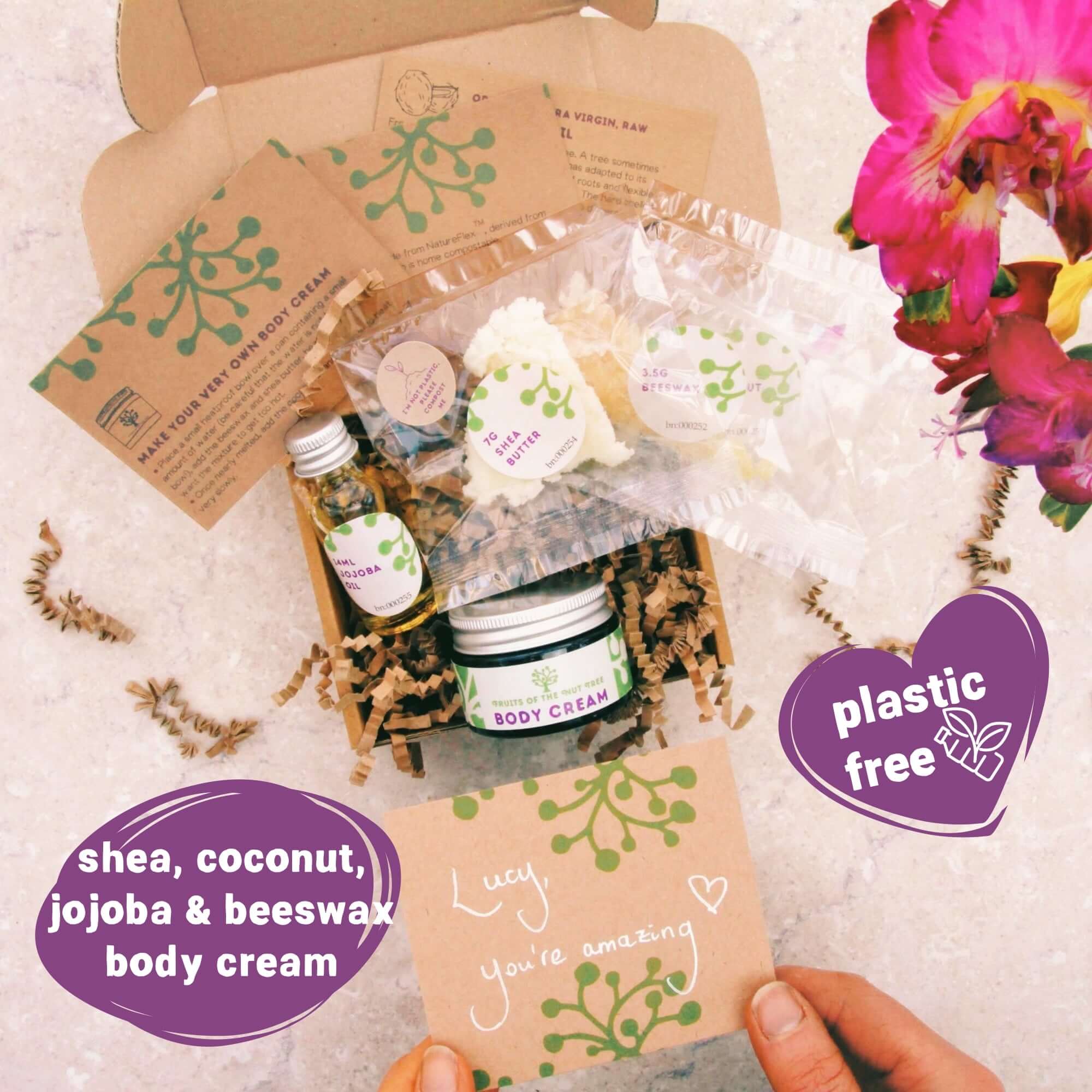 Sending Hugs Organic Make Your Own Body Cream Gift