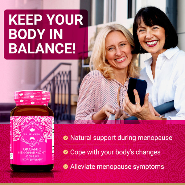 True Veda Organic MenoHarmony 60 Capsules