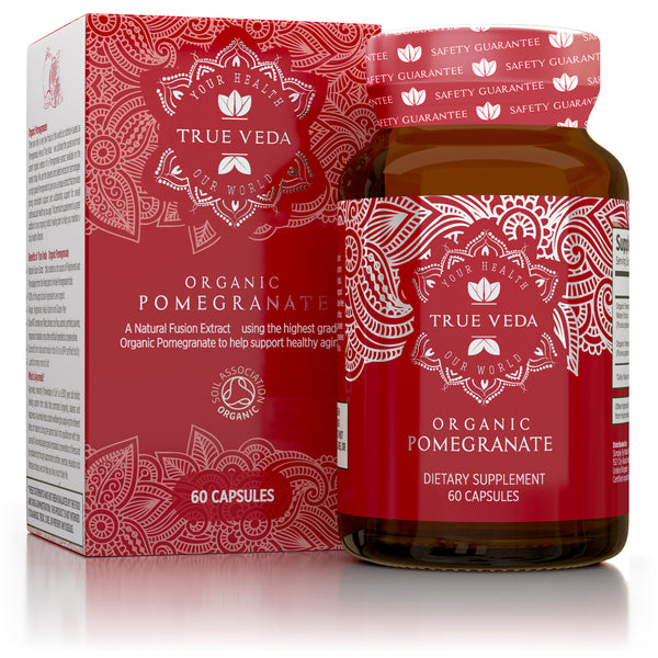True Veda Organic Pomegranate Extract 60 Capsules