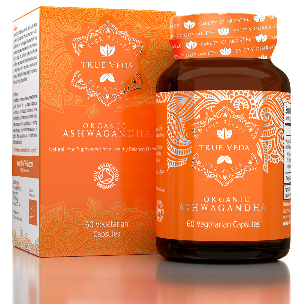 True Veda Organic Ashwagandha 60 Capsules
