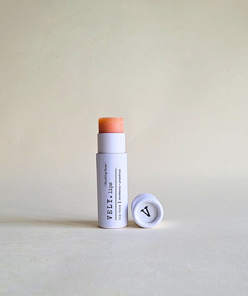 Natural Tinted Lip Balm "Blushing Rose", Vegan