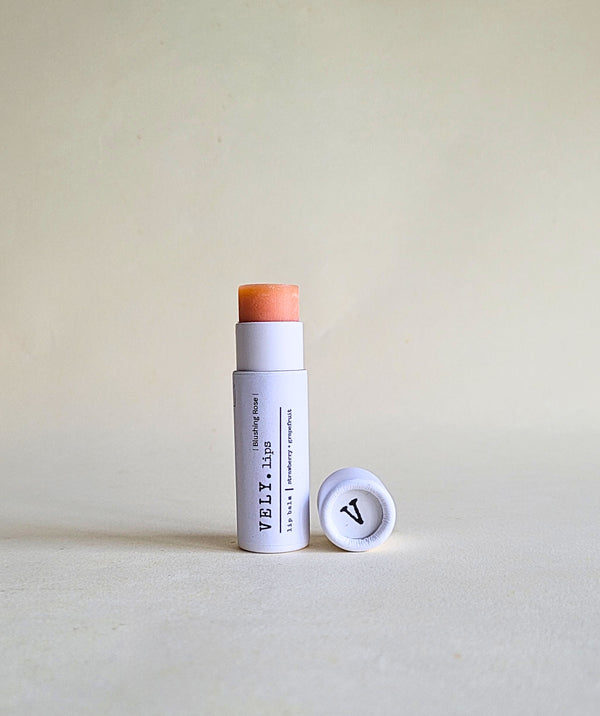 Natural Tinted Lip Balm "Blushing Rose", Vegan